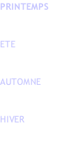 PRINTEMPS   ETE   AUTOMNE   HIVER